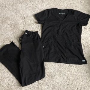 Black greys anatomy xs scrubs vguc